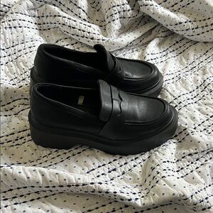Chunky  Black Loafers
